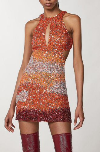 Przejdź do produktu Sukienka Patrizia Pepe Martian Red Sequins 